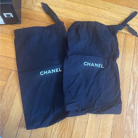 Authentic Chanel Black Tab Quilted Loafers size 39 - Picture 3 of 8